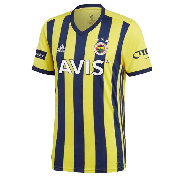 Heimtrikot Thailand Fenerbahce SK 2021-2022 Gelb Günstige Fußballtrikots